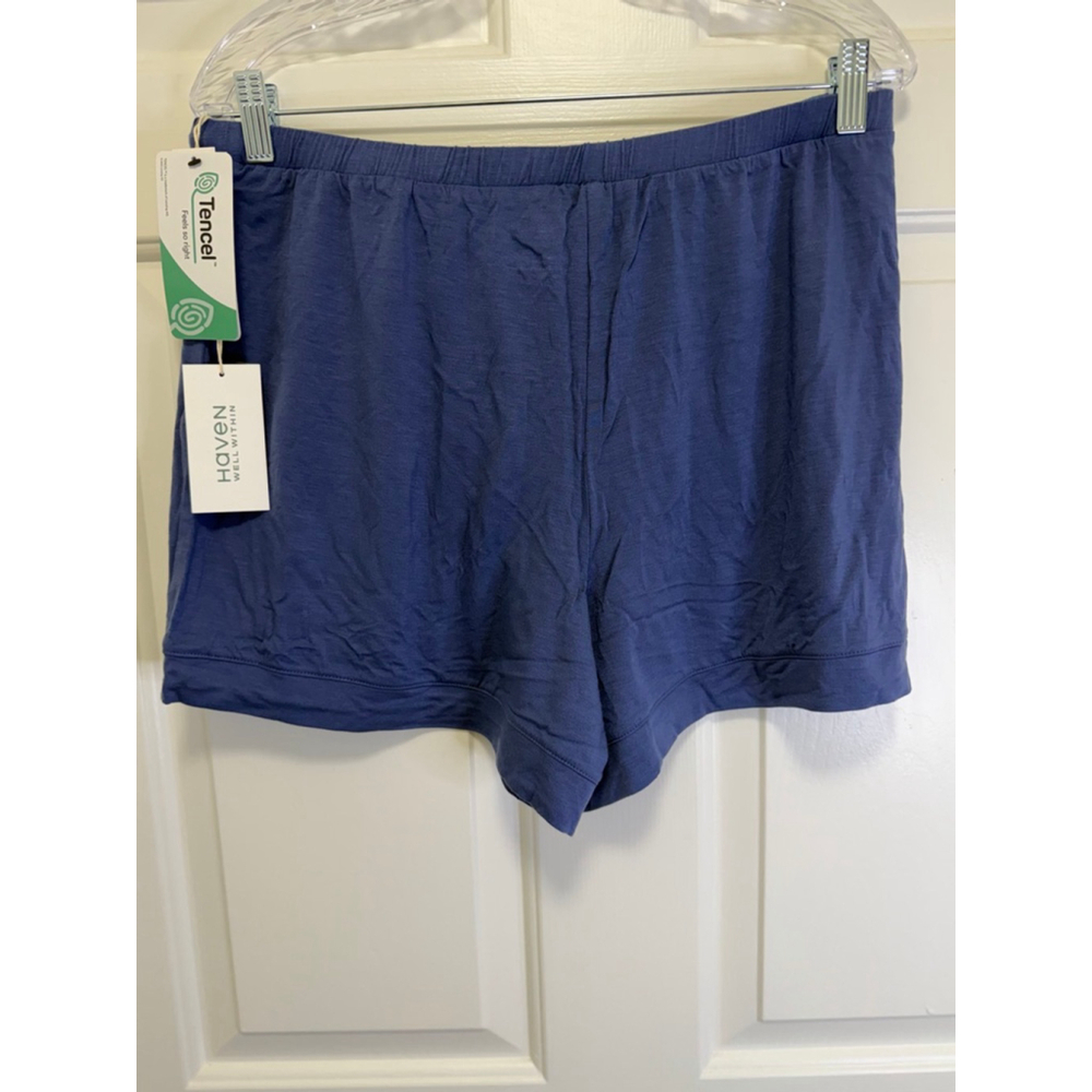 Haven Well Within TENCEL™ Lounge Shorts | Blue | Size L | NWT - Picture 3 of 9